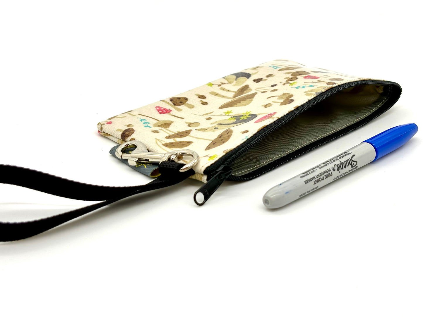 Small Wristlet in Anteater & Hedgehog