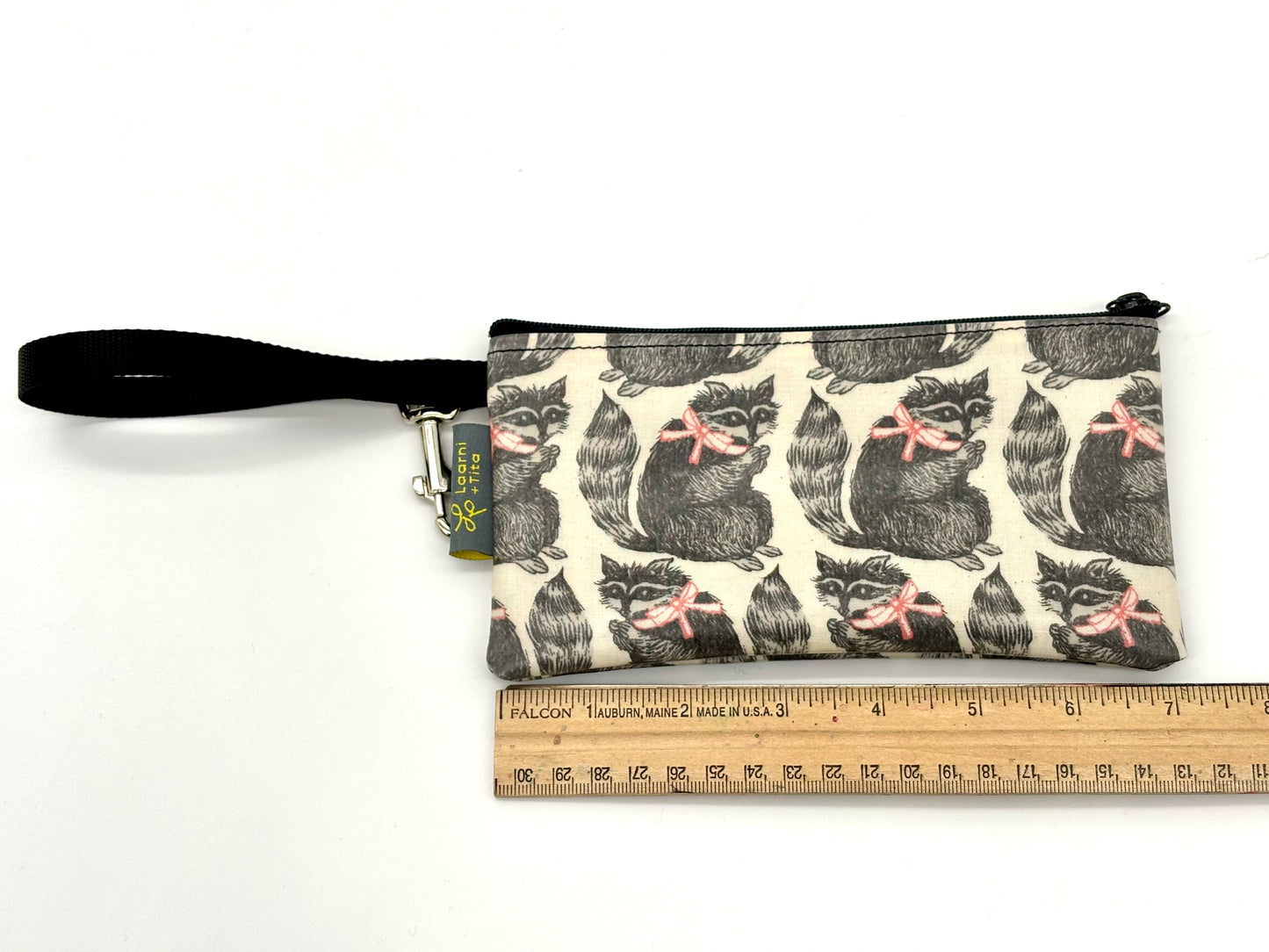 Small Wristlet in Raccoons