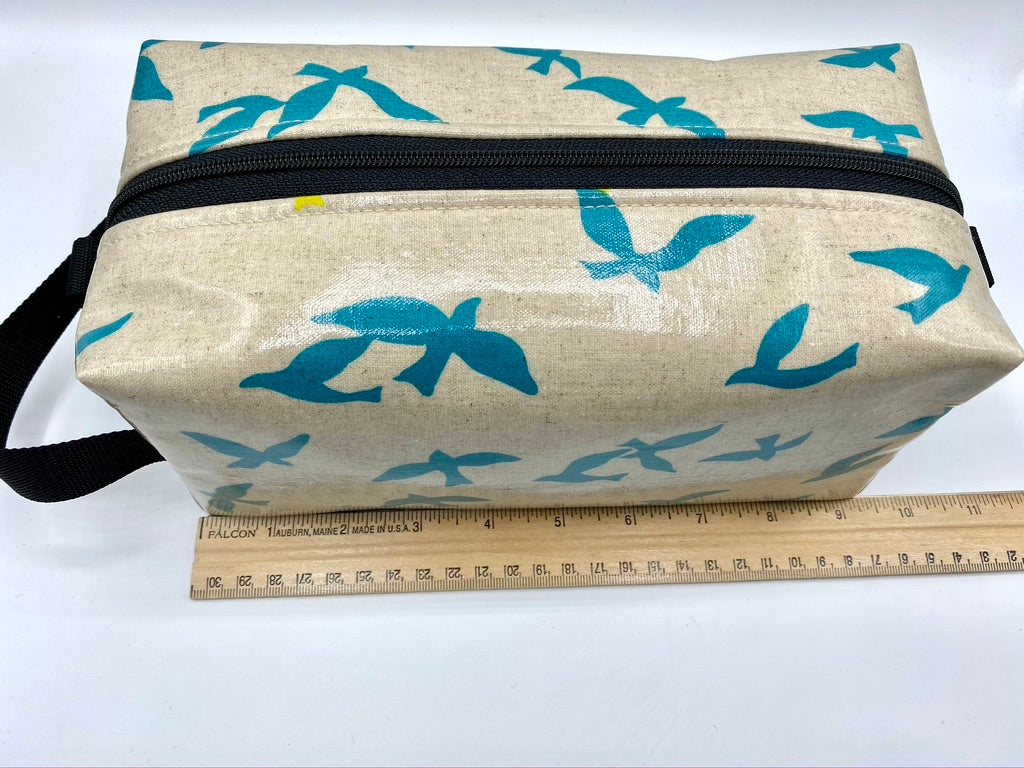 Box Pouch in School of Blue Birds