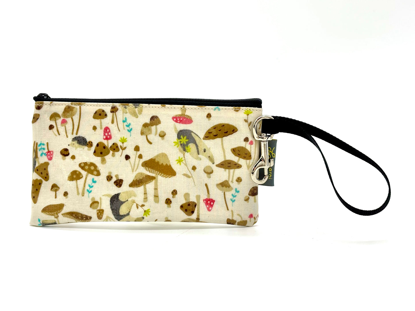 Small Wristlet in Anteater & Hedgehog