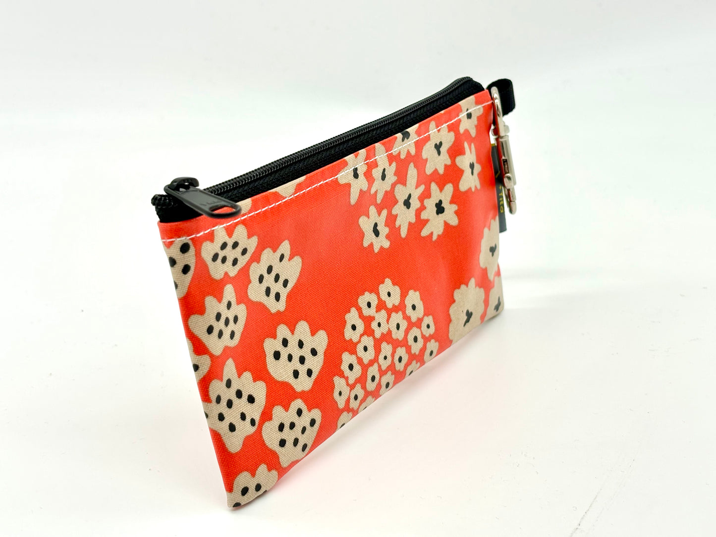 Small Wristlet in Orange Flowers