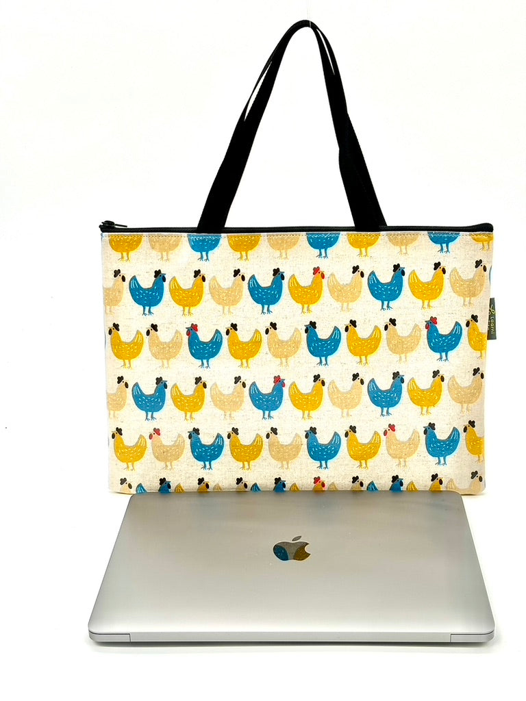 Laptop Sleeve in Chicken Print