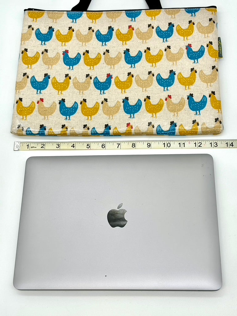 Laptop Sleeve in Chicken Print