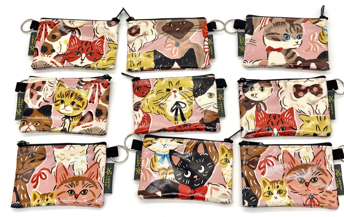 Coin Purse in Multi Cats