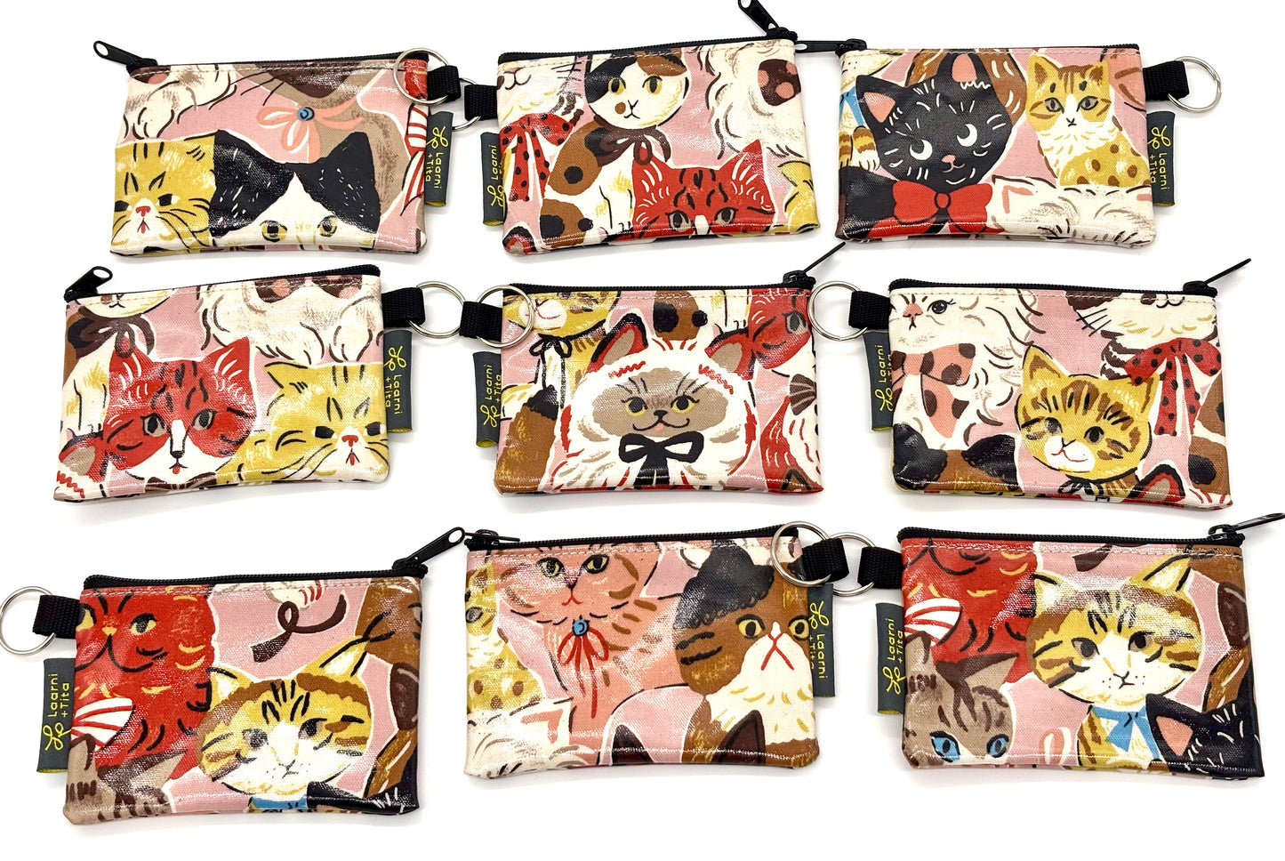Coin Purse in Multi Cats