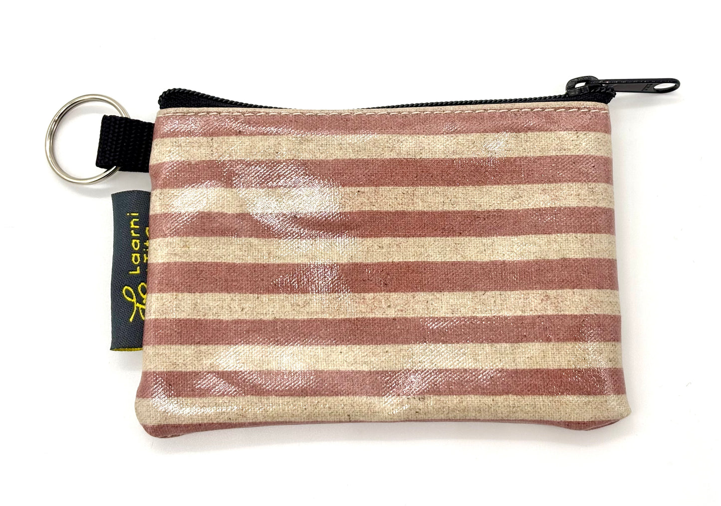 Coin Purse in Pink Stripes