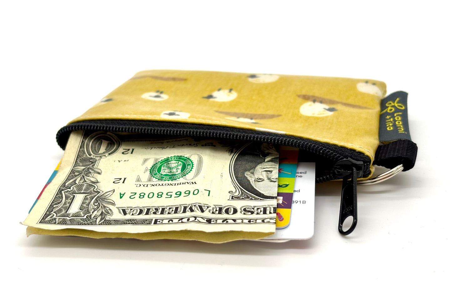 Coin Purse in Yellow Sheep