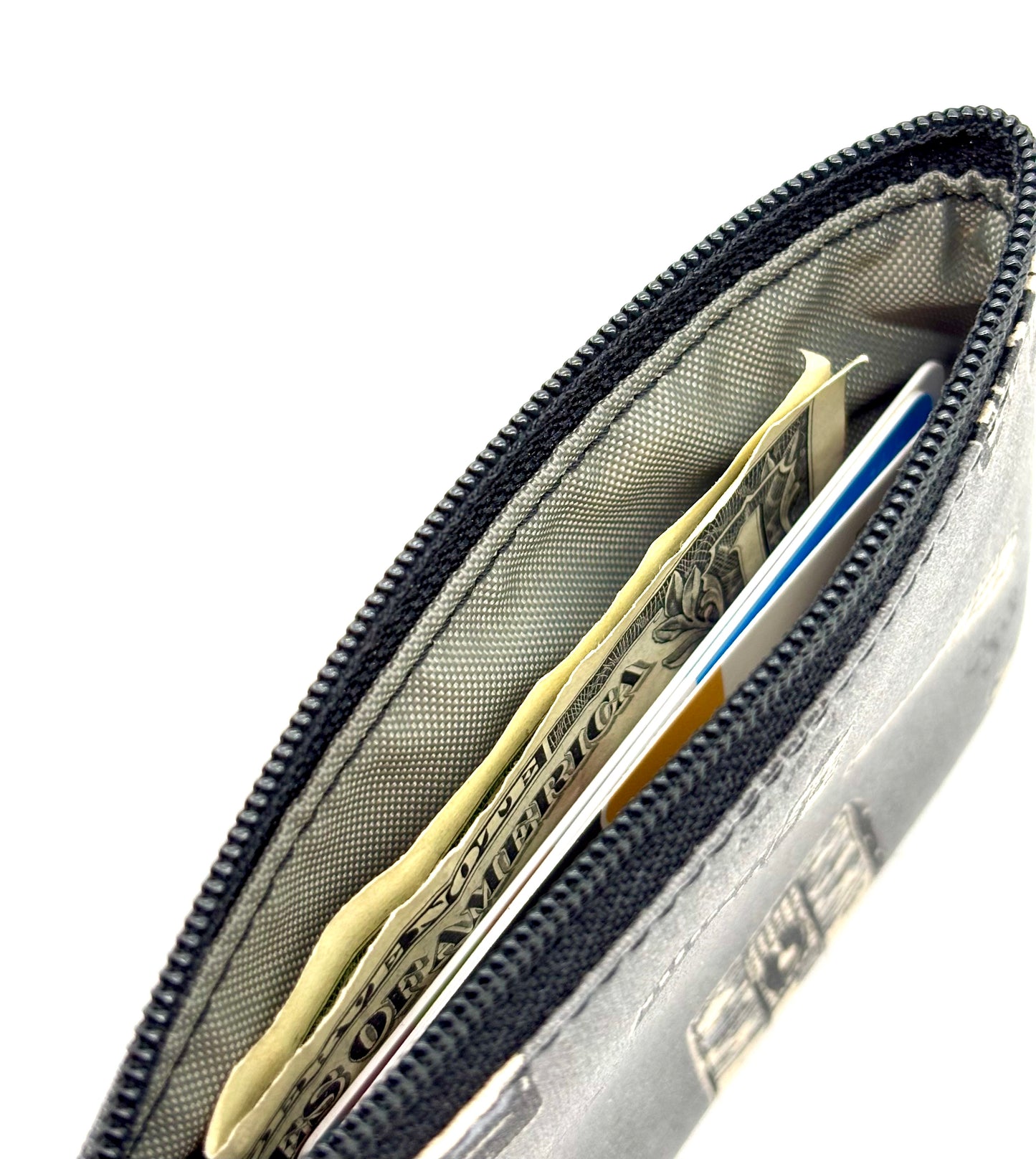 Coin Purse in Vintage Cameras Gray