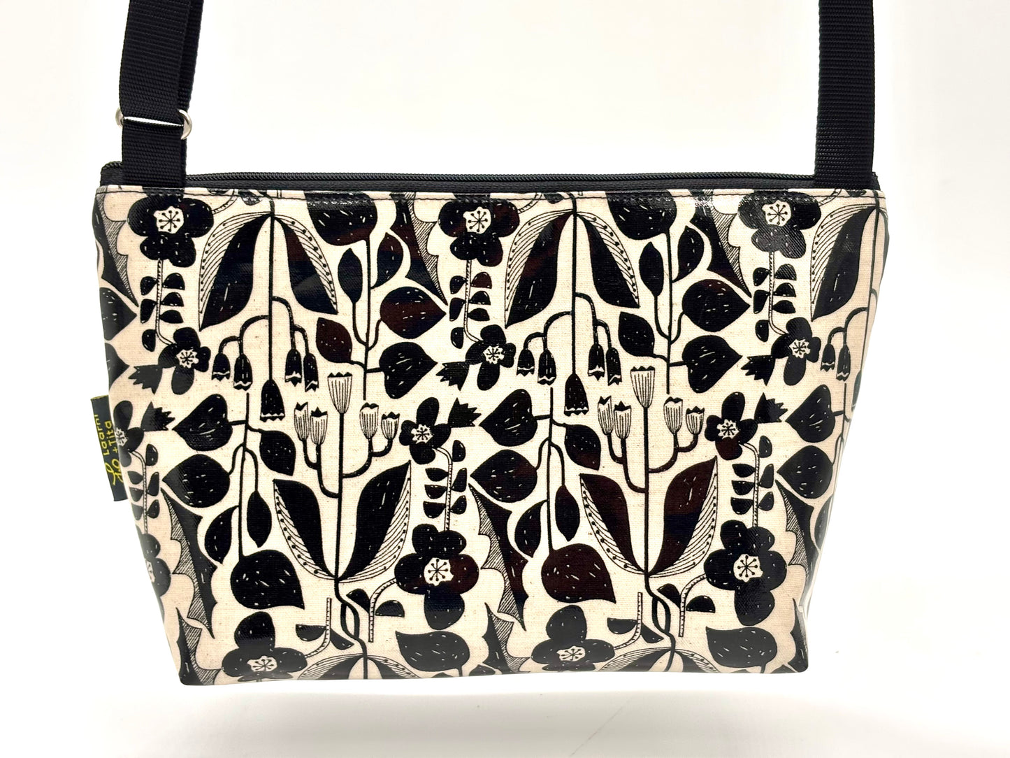 Alyssa Purse in Botanical black & white