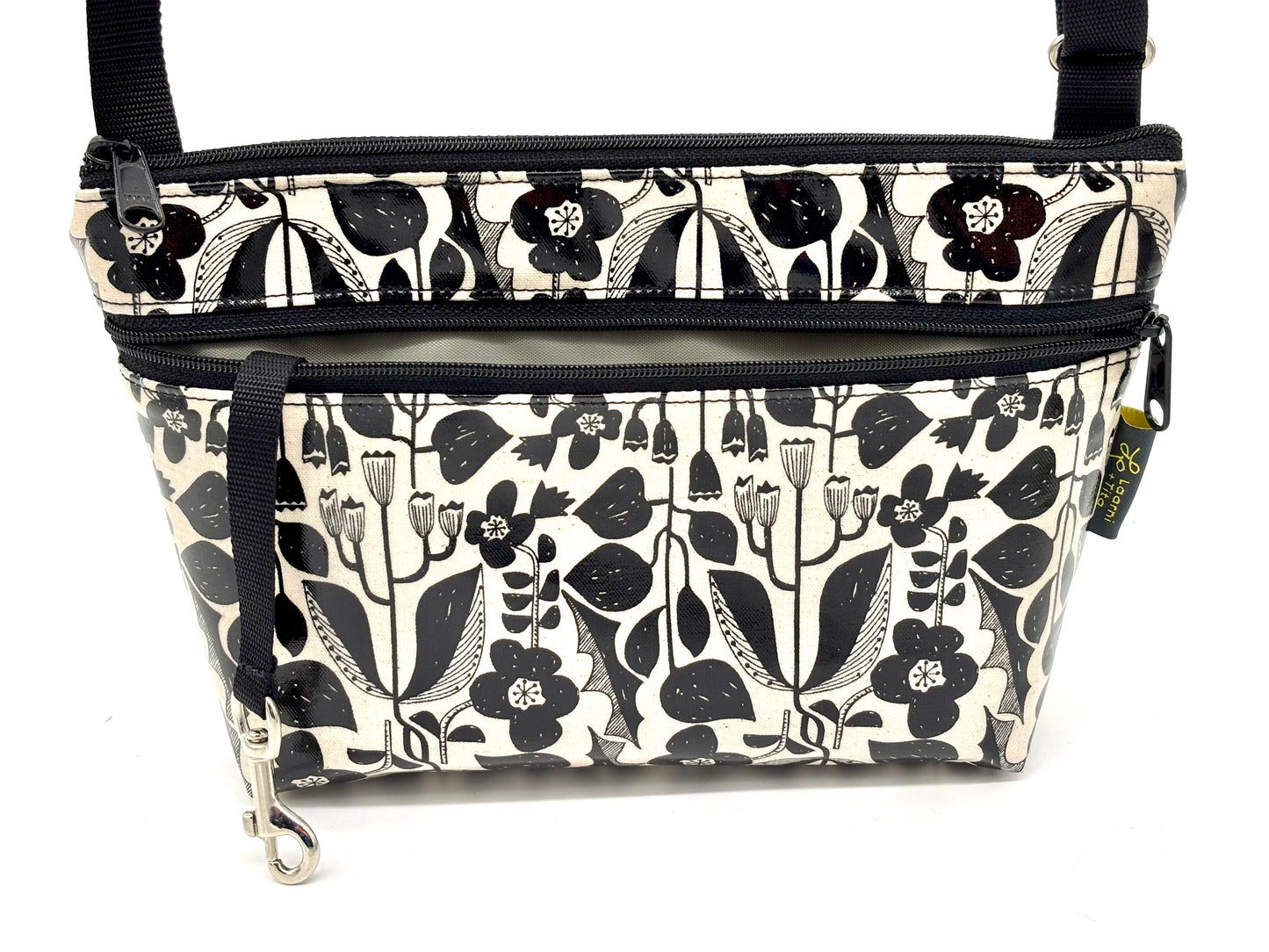 Alyssa Purse in Botanical black & white
