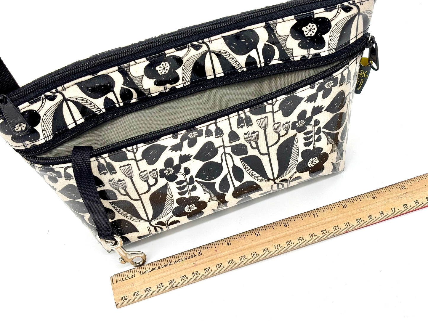 Alyssa Purse in Botanical black & white