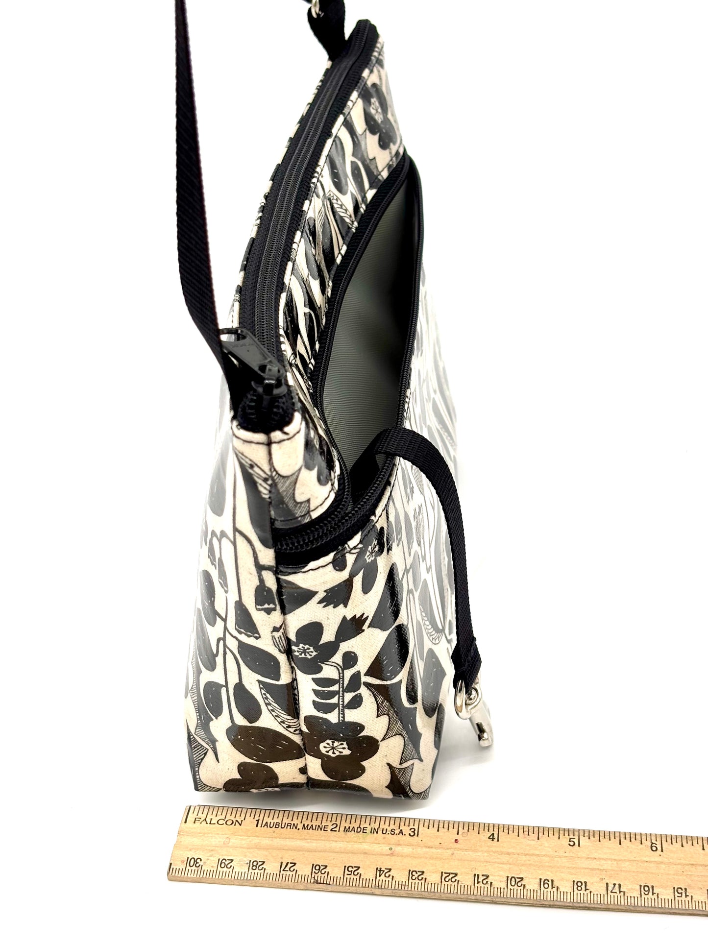 Alyssa Purse in Botanical black & white