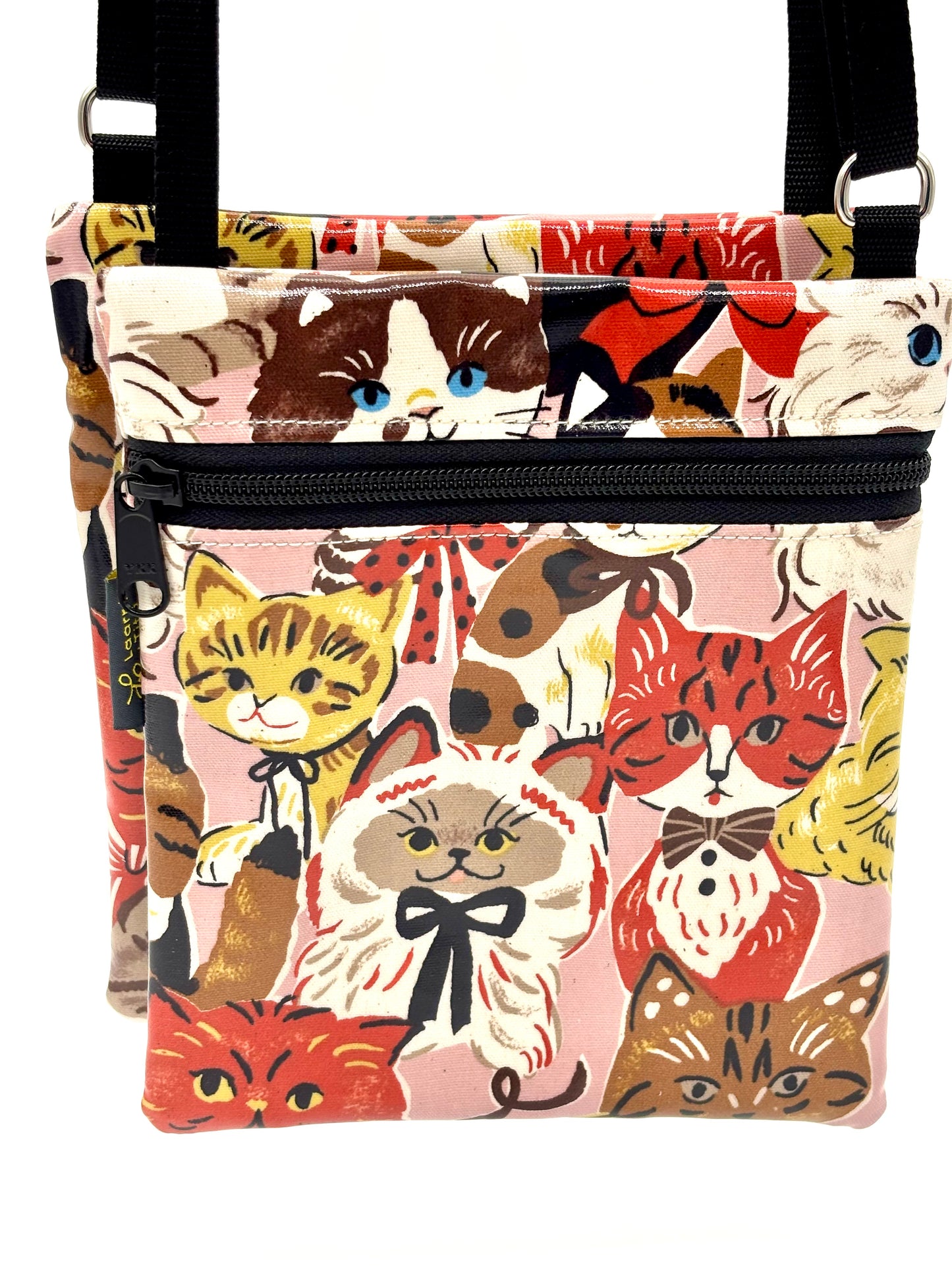 Small Travel Purse in Multi Cats