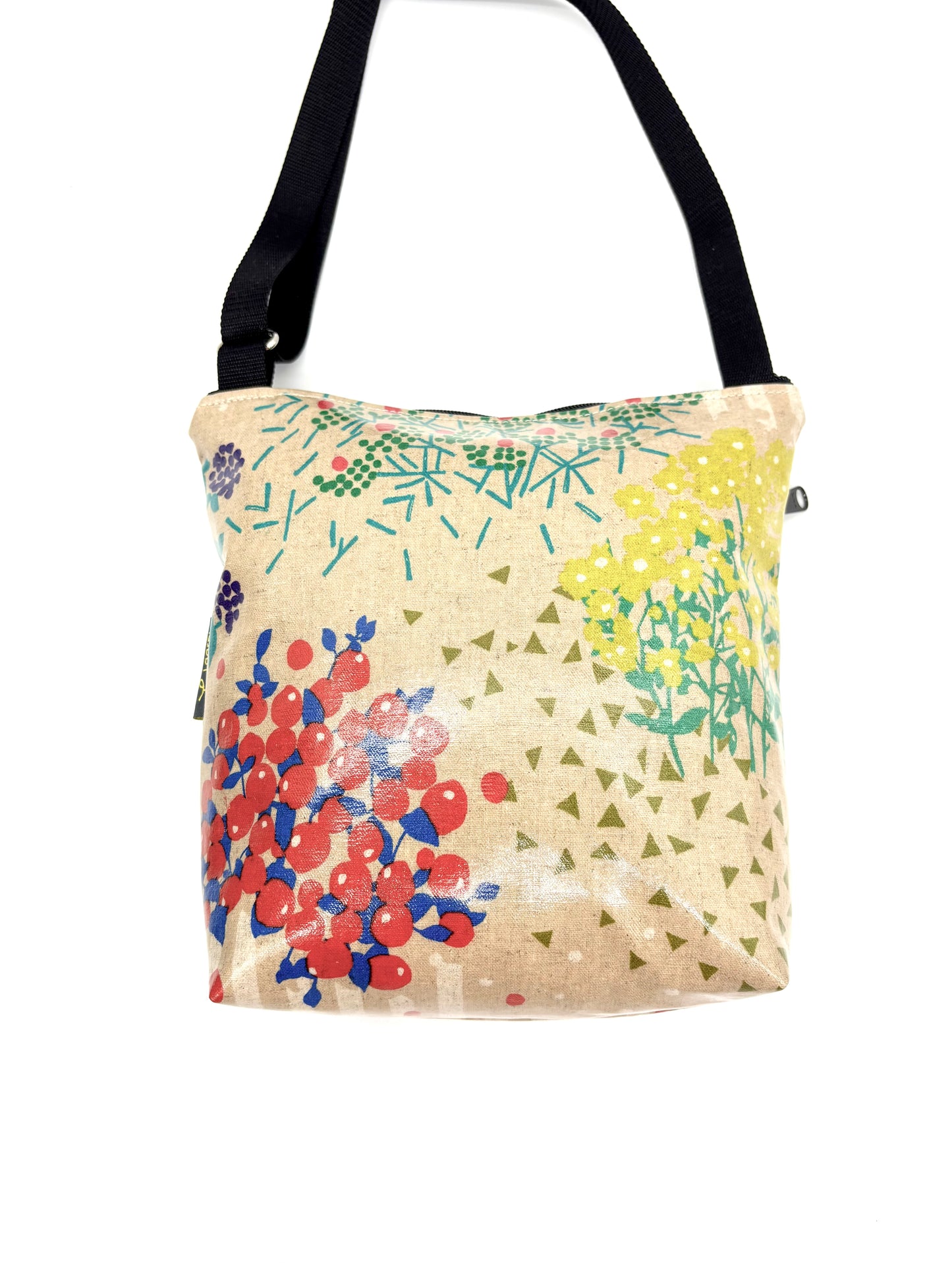 Medium Travel Purse in Garden Bird Cream