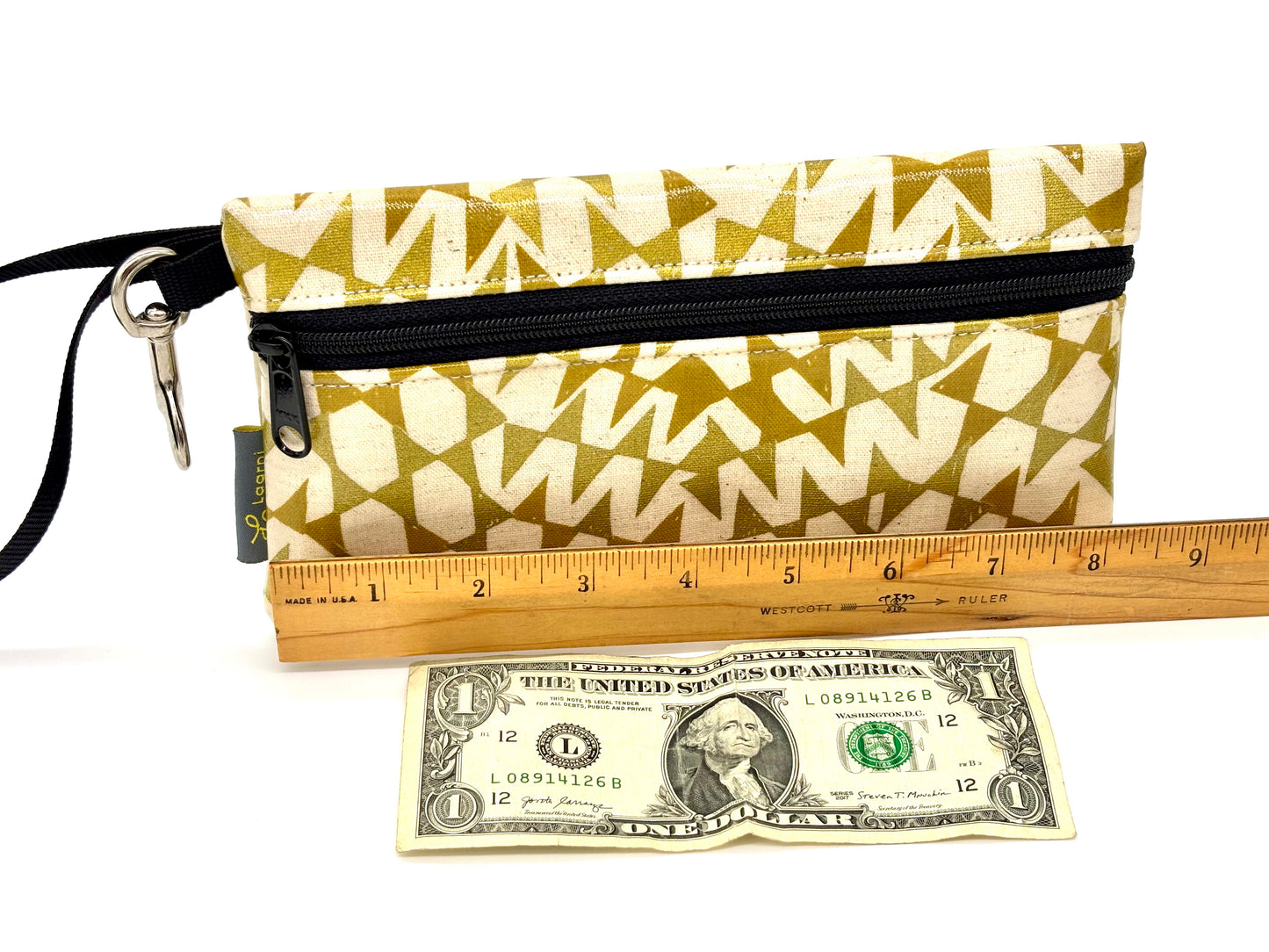 Large Wristlet in Streamers Gold
