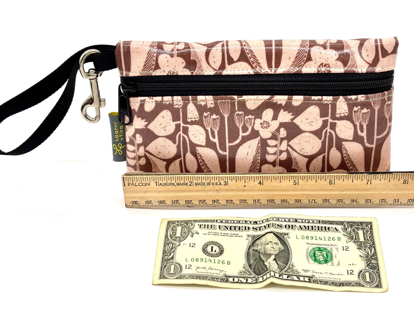 Large Wristlet in Botanical Mauve