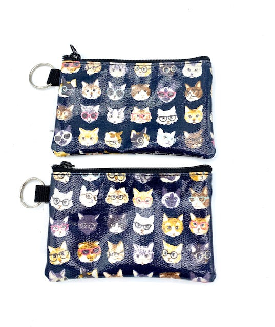 Coin Purse in Cats with Glasses
