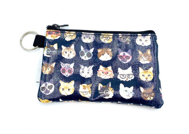Coin Purse in Cats with Glasses