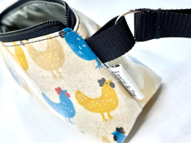 Medium Makeup Bag in Chicken Print