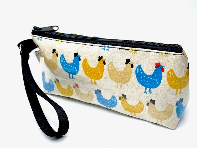 Medium Makeup Bag in Chicken Print