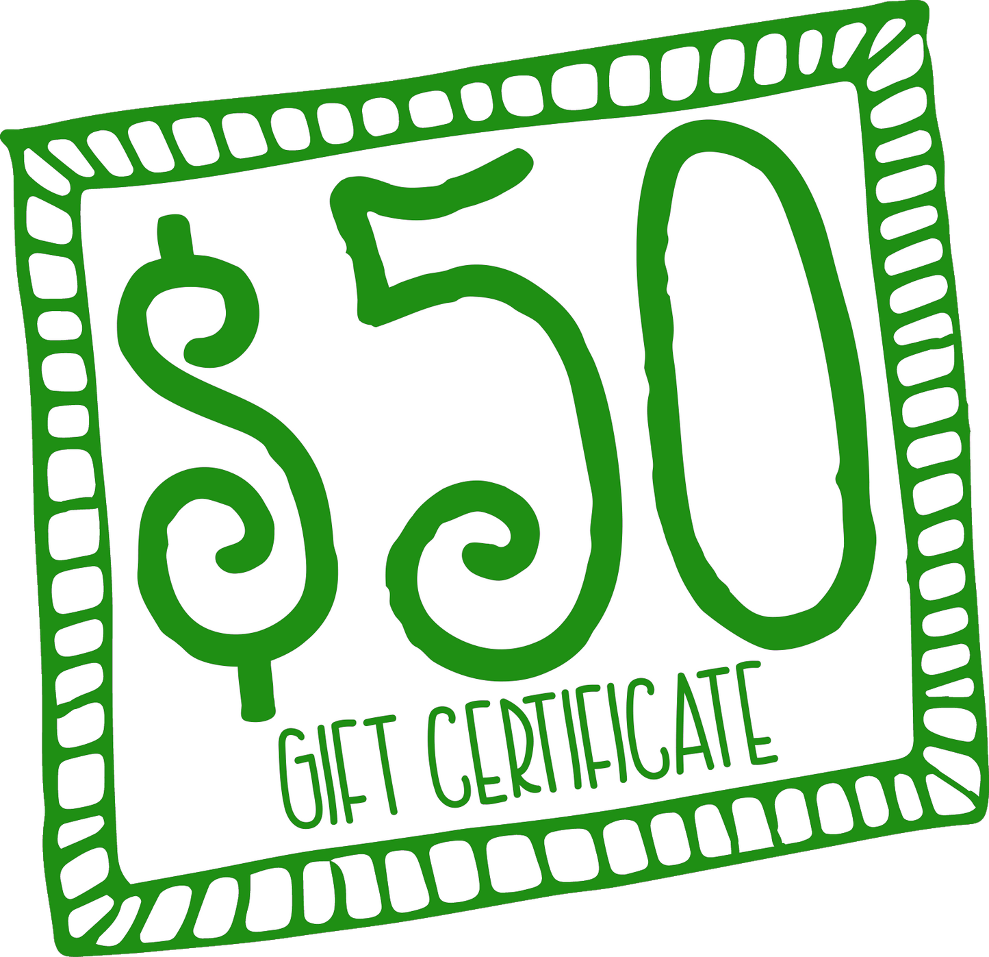 Gift Certificate for $50