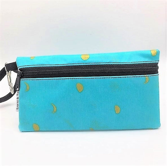 Large Wristlet in Gold Moons
