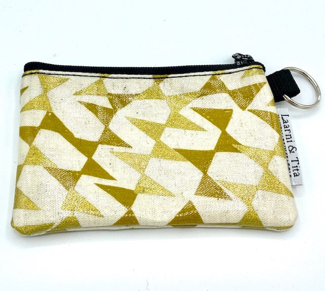 Coin Purse in Streamers-Gold