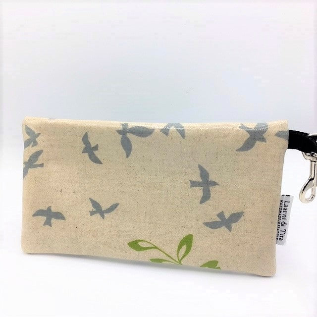 Large Wristlet in School of Gray Birds