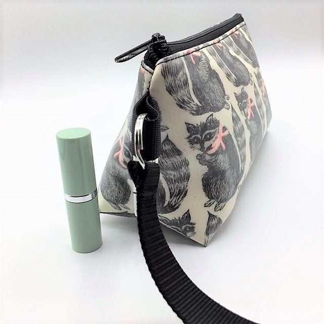 Medium Makeup Bag in Raccoons