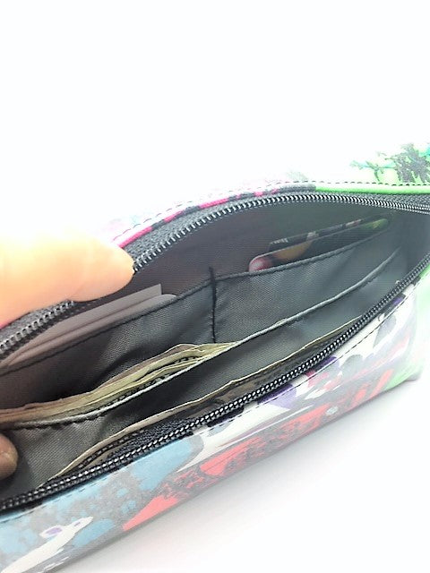 Large Wristlet in White Rabbit