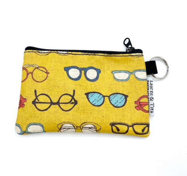 Coin Purse in Eye Wear-Yellow