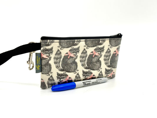 Small Wristlet in Raccoons
