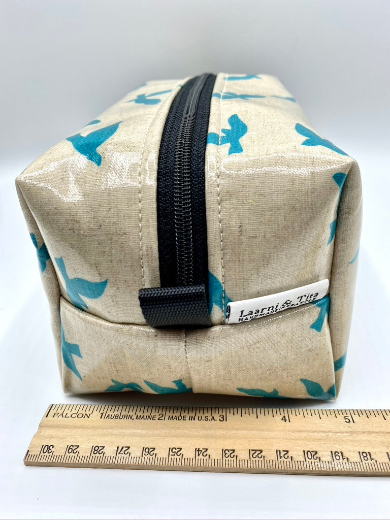 Box Pouch in School of Blue Birds
