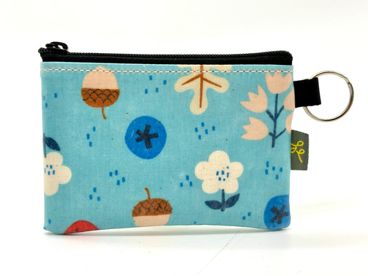 Coin Purse in Blue Acorn