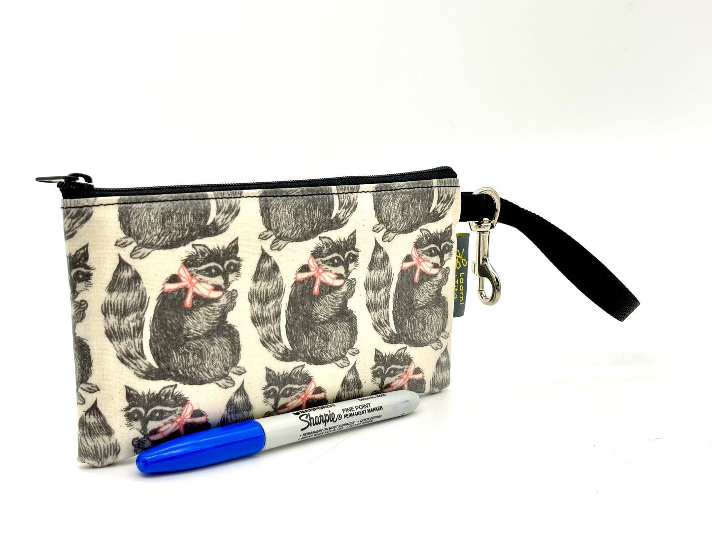 Small Wristlet in Raccoons