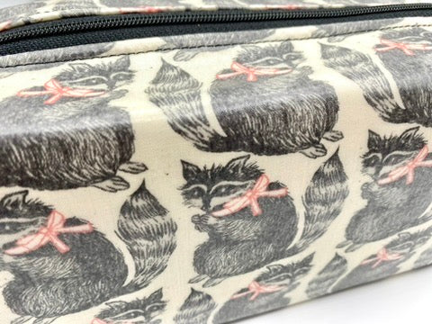 Box Pouch in Raccoons