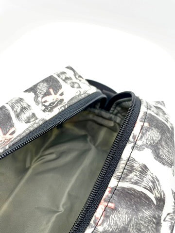 Box Pouch in Raccoons