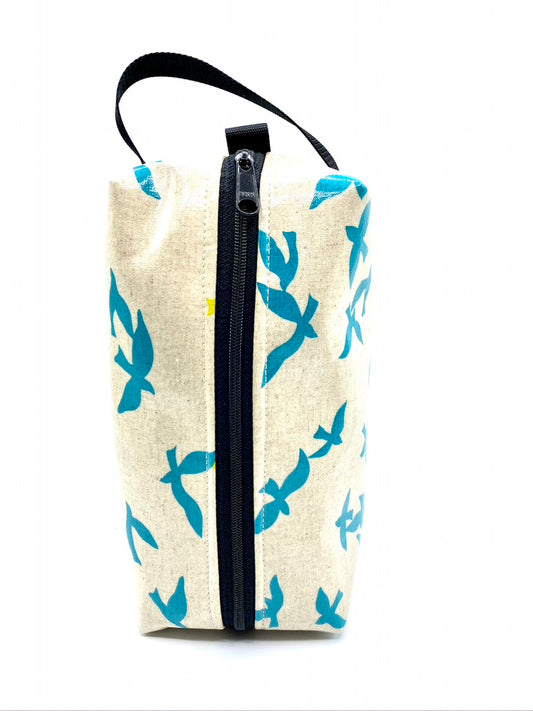Box Pouch in School of Blue Birds