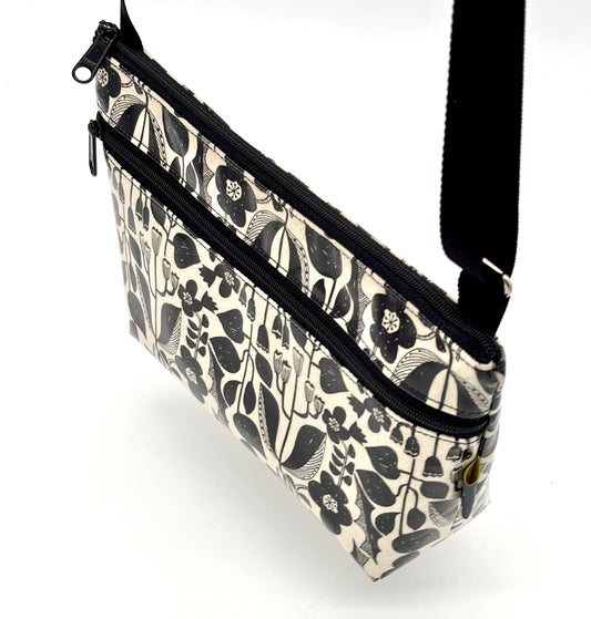 Alyssa Purse in Botanical black & white