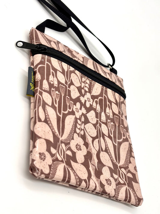 Small Travel Purse in Botanical Mauve