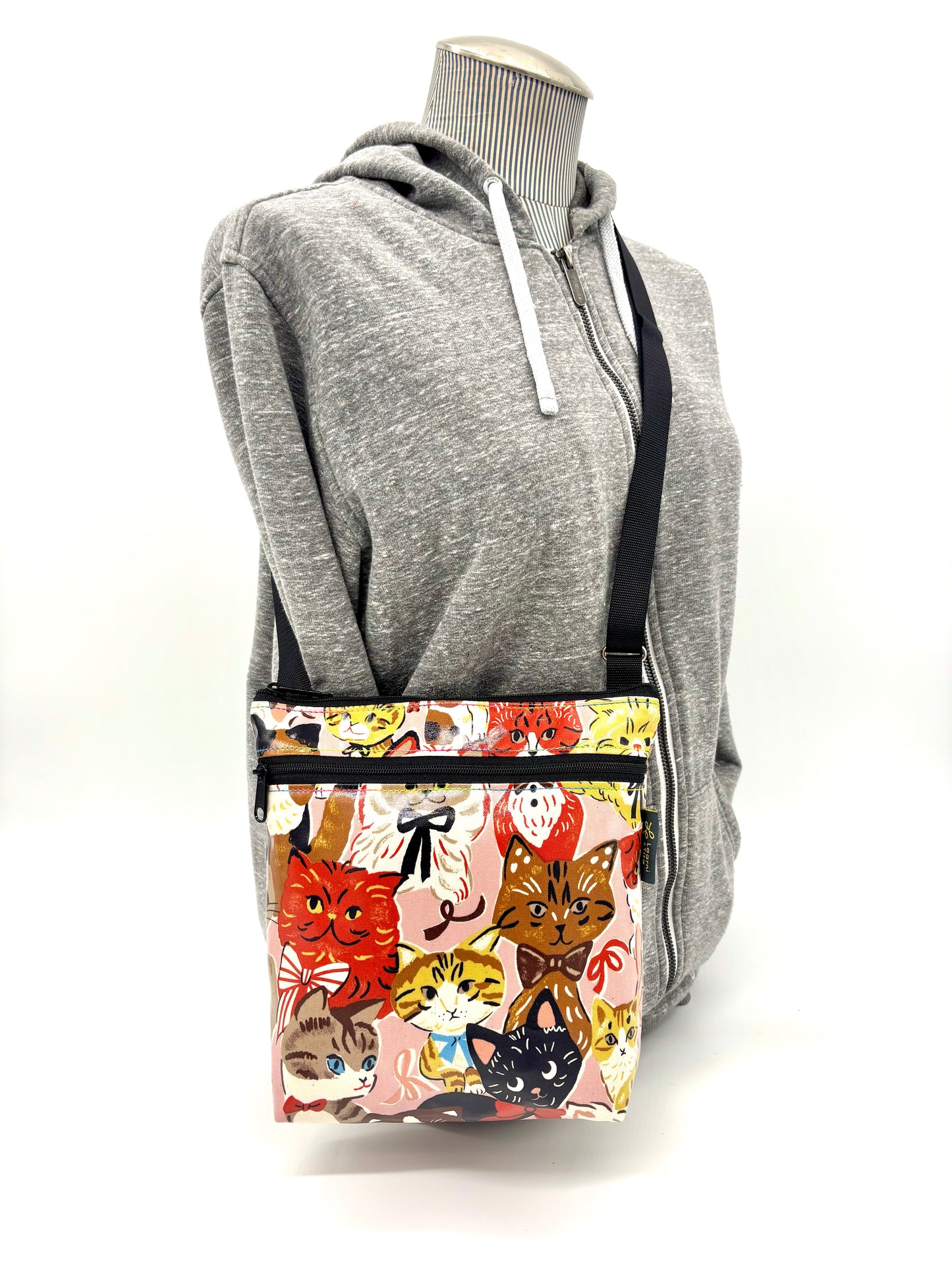 Medium Travel Purse in Multi Cats