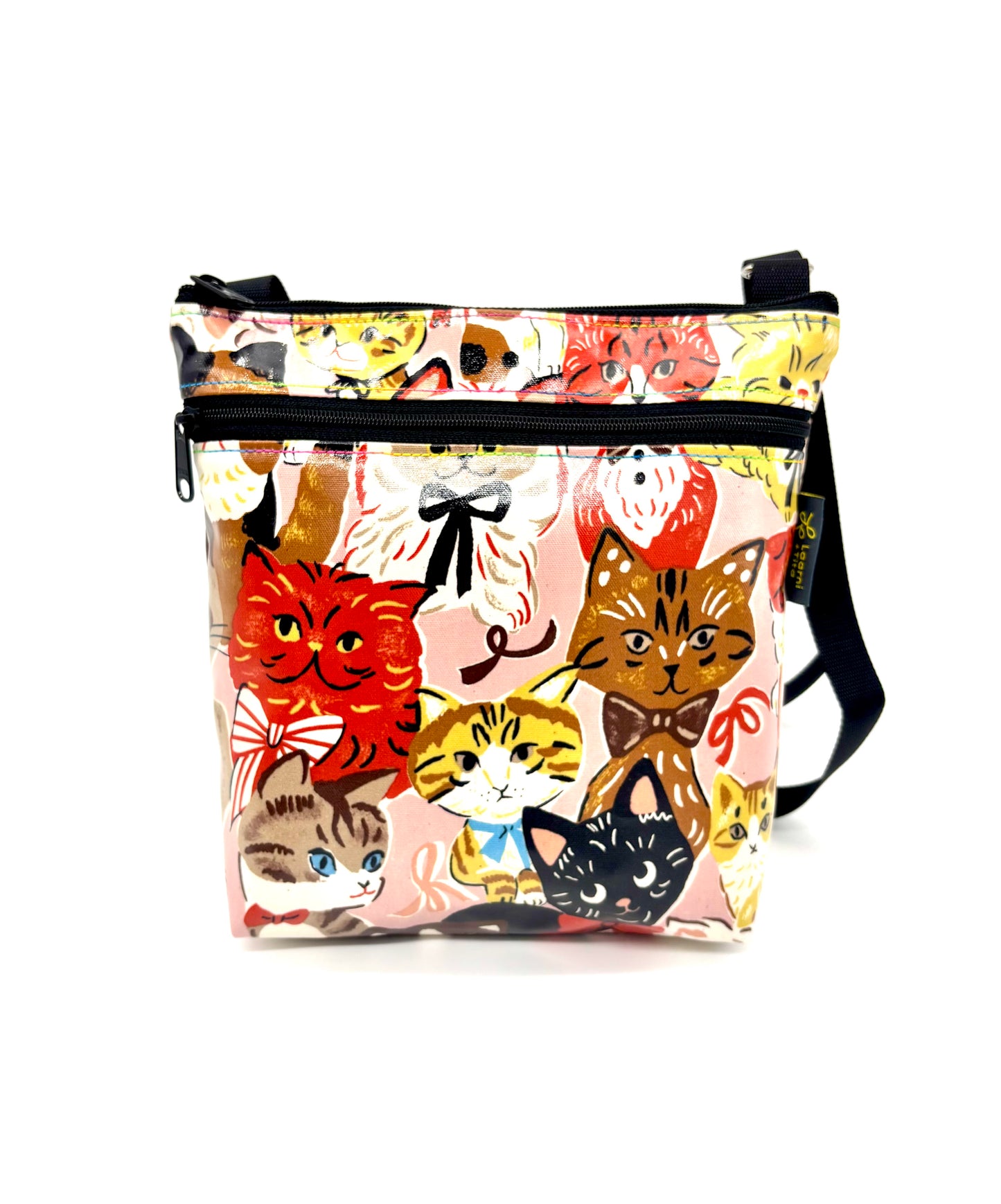 Medium Travel Purse in Multi Cats