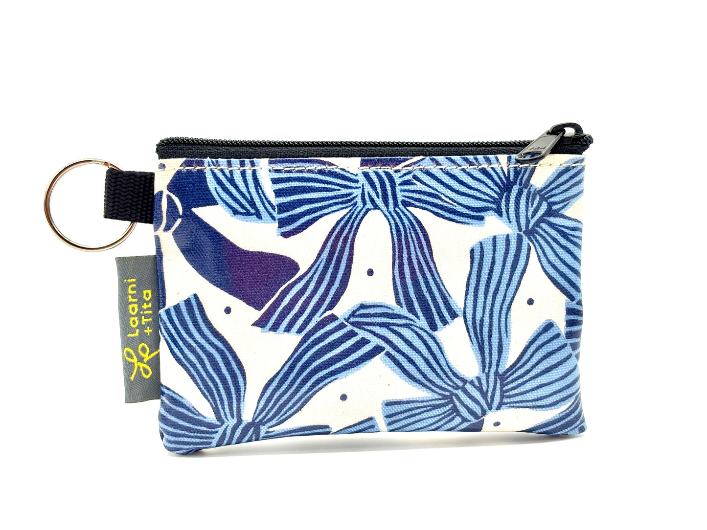 Coin Purse in Blue Bows