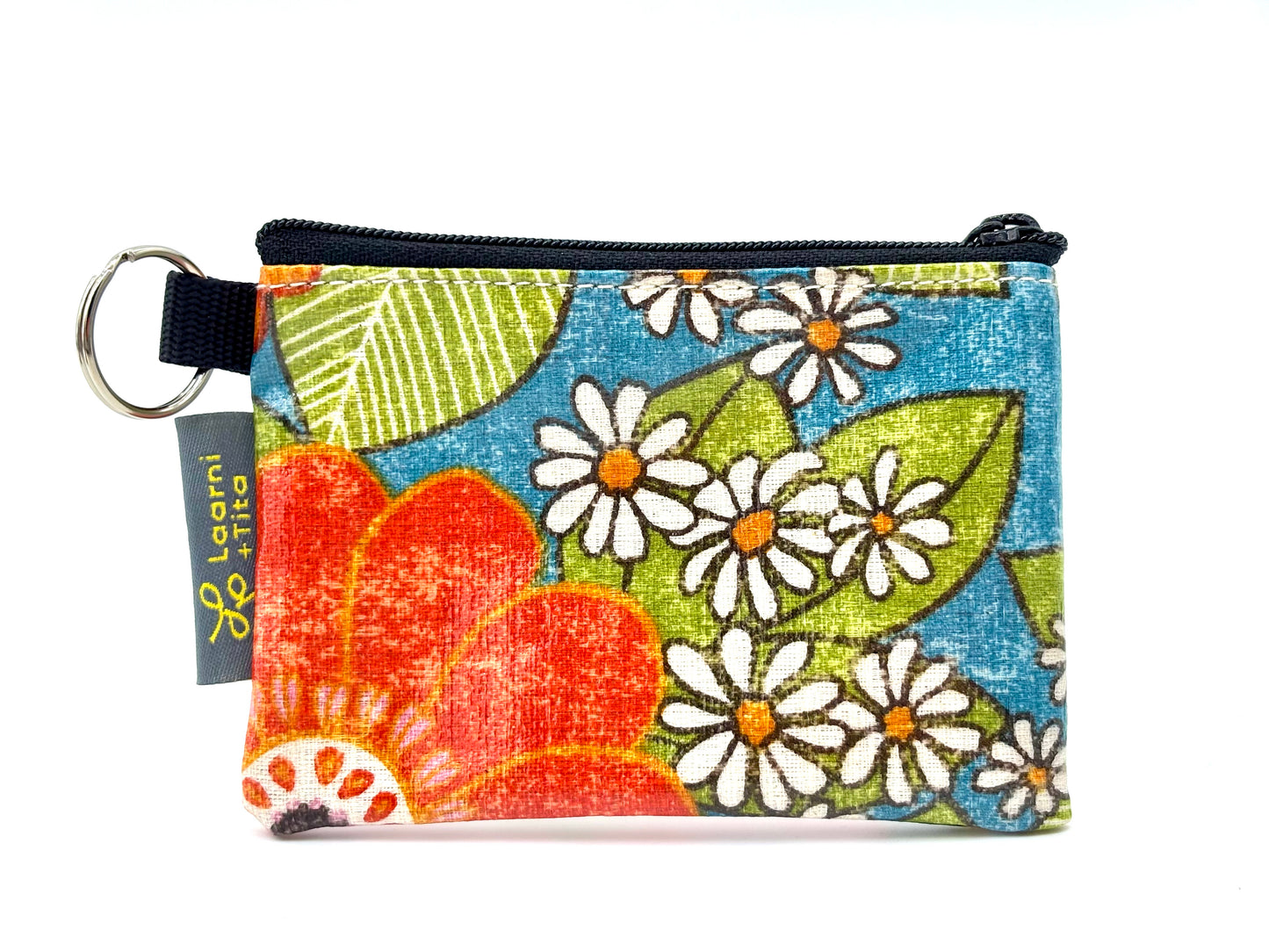 Coin Purse in Vintage Floral Pink