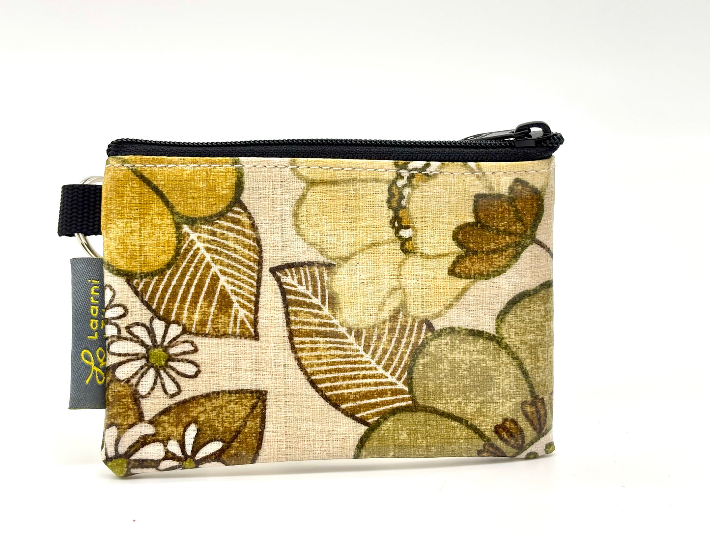 Coin Purse in Vintage Floral Green