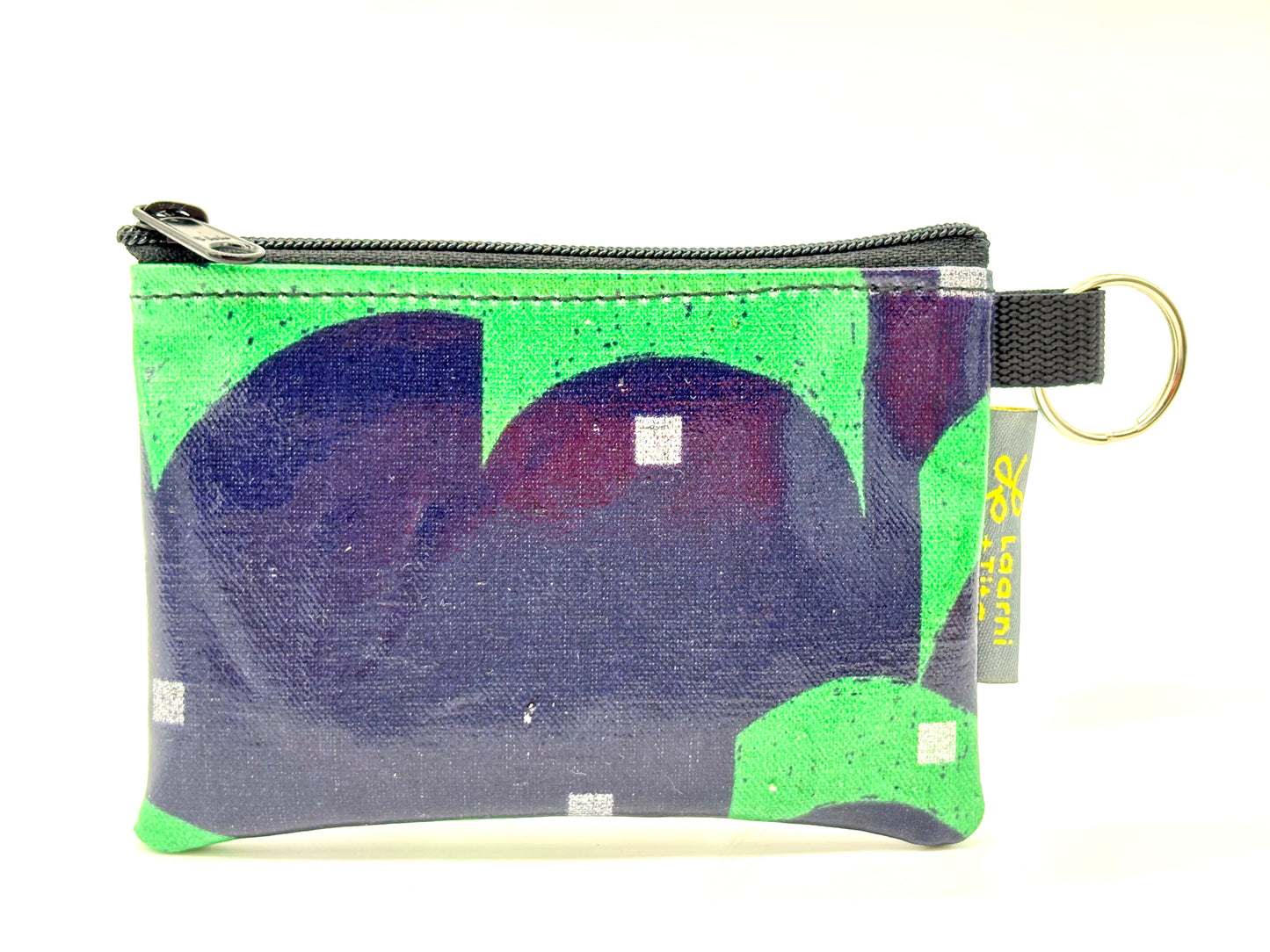 Coin Purse in Blue/Green Graphics