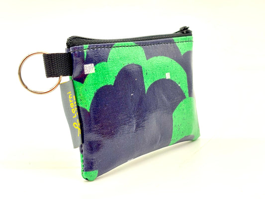 Coin Purse in Blue/Green Graphics