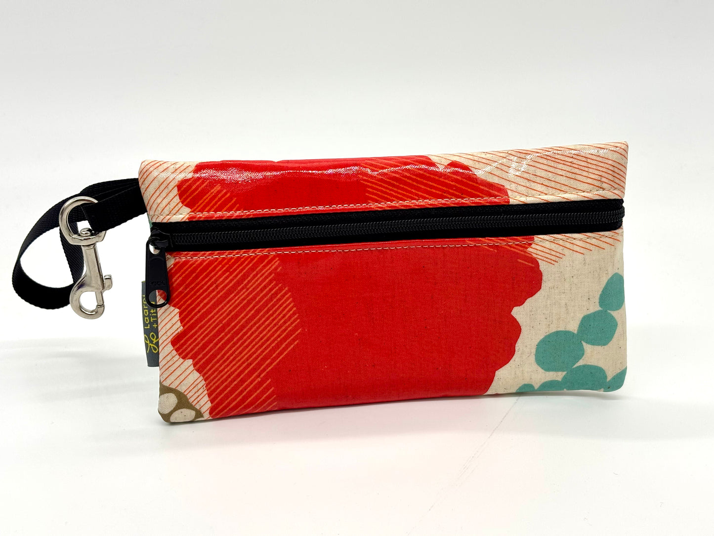 Large Wristlet in Mostly Red
