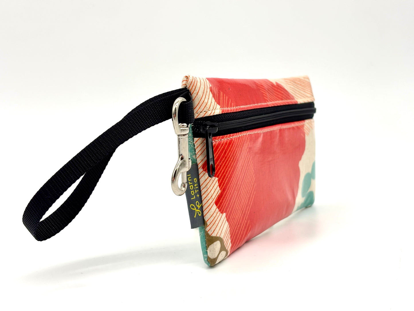 Large Wristlet in Mostly Red