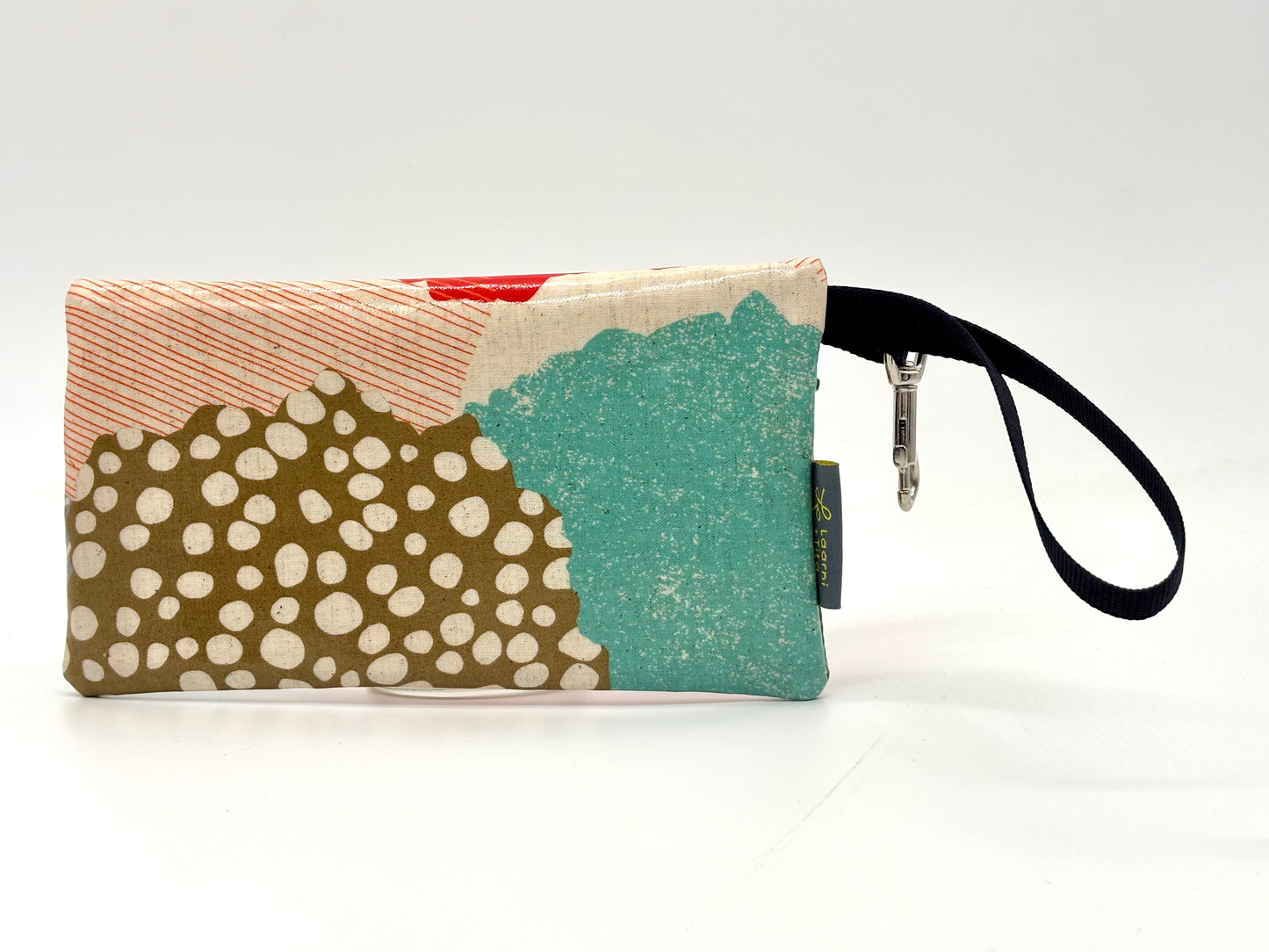 Large Wristlet in Mostly Red
